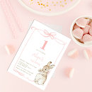Search for rabbit 1st birthday invitations Coquette