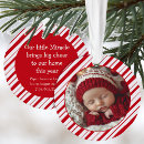 Search for peppermint christmas tree decorations Baby's first christmas