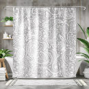 Search for gray and white shower curtains Vintage