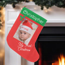 Search for baby boy christmas stockings First