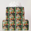 Search for nostalgic christmas wrapping paper Santa claus