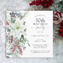 Search for winter 50th birthday invitations Floral