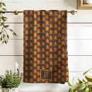 Search for monogram christmas tea towels Gingerbread man