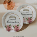 Search for crown paper plates Quinceanera