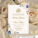 Search for blue gold and white wedding invitations Calligraphy
