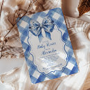 Search for blue gingham invitations Preppy