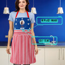 Search for white and blue aprons Baker