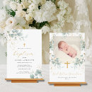 Search for greenery christening invitations Gender neutral