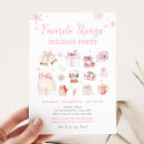 Search for pink christmas invitations Girly