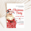 Search for vintage santa claus invitations Red and white