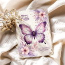 Search for purple gold butterflies invitations Whimsical
