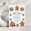 Search for gingerbread house christmas invitations Blue
