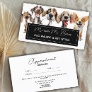 Search for veterinarian appointment cards Dog groomer