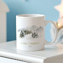 Search for snowy winter scene mugs Evergreen trees
