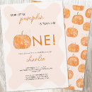 Search for little pumpkin 1st birthday invitations Girl