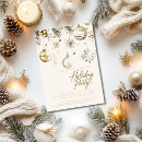 Search for white gold christmas invitations Unique