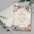 Search for shabby birthday invitations Watercolor