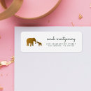 Search for white elephant return address labels Modern