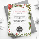 Search for holly berries christmas invitations Botanical