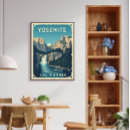 Search for vintage yosemite posters Retro travel