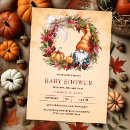 Search for gnome baby shower invitations Watercolor