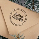 Search for holiday rubber stamps Return address
