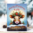 Search for mooey christmas cards Farm animal