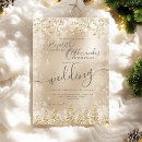 Search for gold and silver invitations Winter wonderland