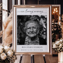 Search for signs funeral party posters In loving memory