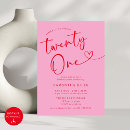 Search for red 21st birthday invitations Pink