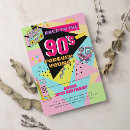 Search for funky birthday invitations 90s