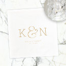 Search for napkin name date wedding napkins Typography