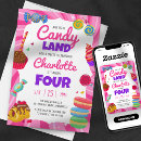 Search for candy land birthday invitations Lollipops