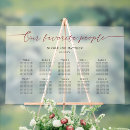 Search for ten table wedding seating charts Calligraphy