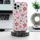 Search for red snowflake iphone cases Pattern of snowflakes