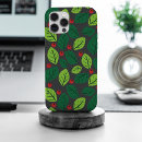 Search for red berry iphone cases Green leaves