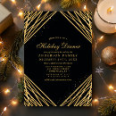 Search for confetti seasonal invitations Black and gold