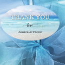 Search for oval wedding stickers Thank you