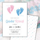 Search for feet gender reveal invitations Simple