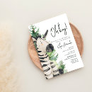 Search for zebra baby shower invitations Animals