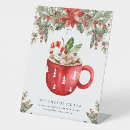 Search for hot chocolate bar signs Christmas bridal shower