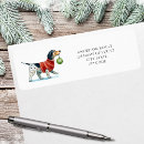 Search for christmas dog return address labels Trendy