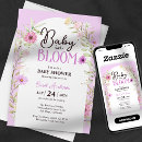 Search for purple and gold baby shower invitations Baby in bloom
