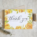 Search for yellow roses thank you cards Watercolor