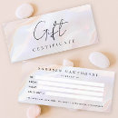 Search for boutique business gift certificates Salon spa boutique