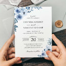 Search for dusty blue floral invitations Boho