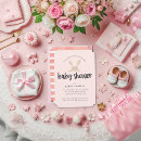 Search for pink bunny baby shower invitations Simple