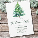 Search for evergreen christmas invitations Classic
