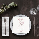 Search for red and white christmas napkins Reindeer
