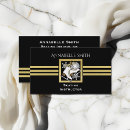 Search for figure skating business cards Black and gold glitter